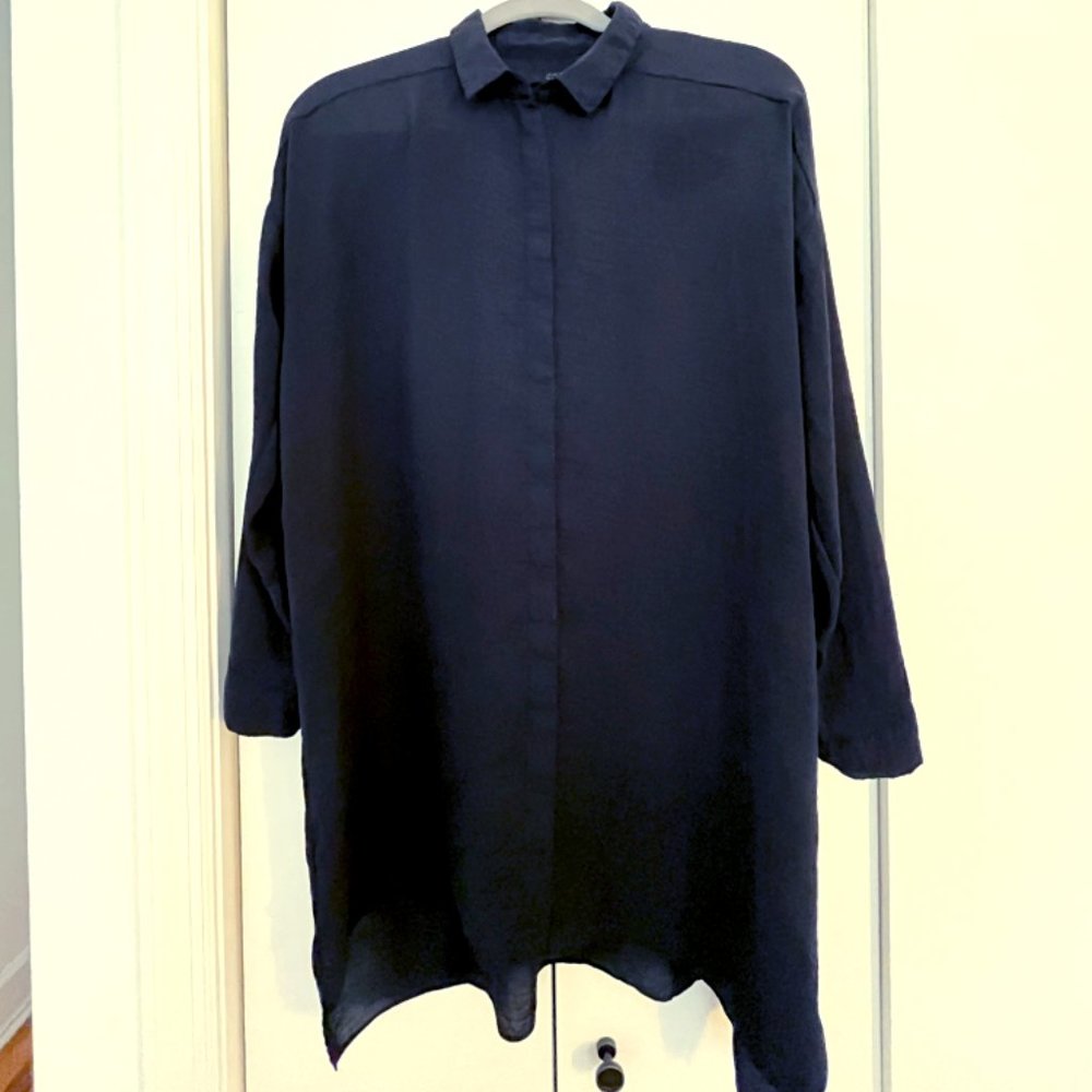 Cos Navy Oversize Tunic - Picture 2 of 2